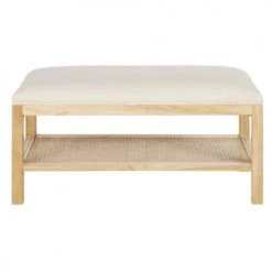 Maisons Du Monde Bancs Banc En Bois D'hévéa Cannage En Rotin