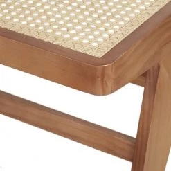 Maisons Du Monde Bancs Banc En Bois De Pin Et Cannage En Rotin Beige -Bancs Soldes banc en bois de pin et cannage en rotin beige 1000 13 14 222849 3