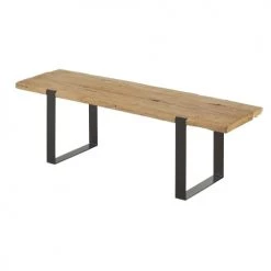 Maisons Du Monde Bancs Banc En Bois De Saman Et Métal Noir -Bancs Soldes banc en bois de saman et metal noir 1000 8 38 222504 2