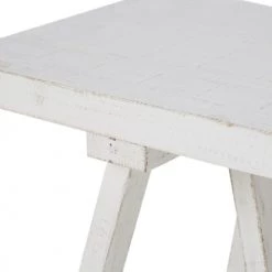Maisons Du Monde Bancs Banc En Bois De Sapin Blanc -Bancs Soldes banc en bois de sapin blanc 1000 6 18 225477 3
