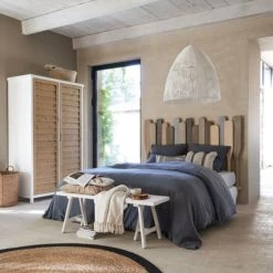 Maisons Du Monde Bancs Banc En Bois De Sapin Blanc -Bancs Soldes banc en bois de sapin blanc 1000 6 18 225477 4