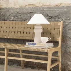 RNT By Really Nice Things Bancs Banc En Bois De Teck Et Cuir Tressé Avec Finition Cirée. 9 RNT By Really Nice Things Bancs Banc En Bois De Teck Et Cuir Tressé Avec Finition Cirée. -Bancs Soldes banc en bois de teck et cuir tresse avec finition ciree 1