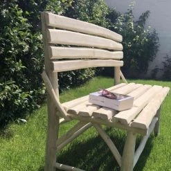 Casatera Bancs Banc En Bois De Teck Et Jonc De Mer Bois Clair -Bancs Soldes banc en bois de teck et jonc de mer bois clair 14