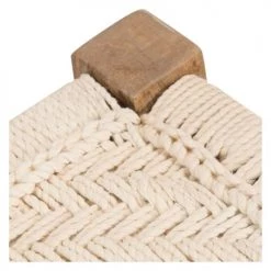 Rendez Vous Déco Bancs Banc En Bois Et Corde Tressée Blanche -Bancs Soldes banc en bois et corde tressee blanche 4