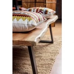 Hellin Bancs Banc En Bois Et Métal -Bancs Soldes banc en bois et metal 2