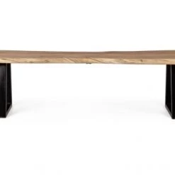 Hellin Bancs Banc En Bois Et Métal -Bancs Soldes banc en bois et metal 3