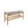Leitmotiv Bancs Banc En Bois Et Tissu Gris -Bancs Soldes banc en bois et tissu gris 6