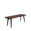 Dutchbone Bancs Banc En Bois Foncé Et Métal 120cm