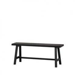 Woood Bancs Banc En Bois L110cm Noir -Bancs Soldes banc en bois l110cm noir 1