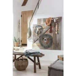 Hellin Bancs Banc En Bois Recyclé 2 Places L120 -Bancs Soldes banc en bois recycle 2 places l120 2