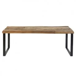 Maisons Du Monde Bancs Banc En Bois Recyclé Et Métal Noir