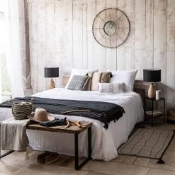 Maisons Du Monde Bancs Banc En Bois Recyclé Et Métal Noir -Bancs Soldes banc en bois recycle et metal noir 1000 11 16 189272 8