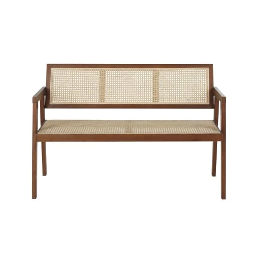 Maisons Du Monde Bancs Banc En Chêne Et Cannage Rotin 4 Maisons Du Monde Bancs Banc En Chêne Et Cannage Rotin – Image 2