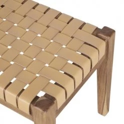 Maisons Du Monde Bancs Banc En Cuir De Buffle Caramel Et Bois De Manguier Et Acacia -Bancs Soldes banc en cuir de buffle caramel et bois de manguier et acacia 1000 3 37 219592 3