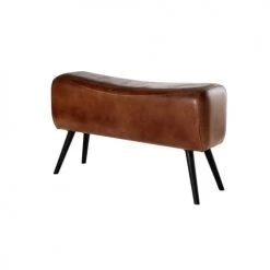 Maisons Du Monde Bancs Banc En Cuir De Buffle Marron Et Métal Noir -Bancs Soldes banc en cuir de buffle marron et metal noir 1000 11 35 225125 2