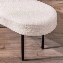 Nordlys Bancs Banc En Métal Et Bouclettes Blanches 10 Nordlys Bancs Banc En Métal Et Bouclettes Blanches -Bancs Soldes banc en metal et bouclettes blanches 3