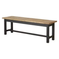 Maisons Du Monde Bancs Banc En Métal Noir Et Manguier Massif -Bancs Soldes banc en metal noir et manguier massif 1000 12 25 198096 2