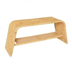 Kok Maison Bancs Banc En Rotin Et Cannage Beige Foncé