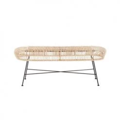 Bois Dessus Bois Dessous Bancs Banc En Rotin Et Métal