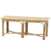Casatera Bancs Banc En Rotin Naturel Tressé Bois Clair -Bancs Soldes banc en rotin naturel tresse bois clair