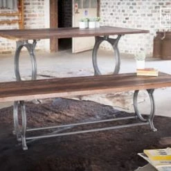 PIB Bancs Banc En Teck Ancien Marron -Bancs Soldes banc en teck ancien marron 1