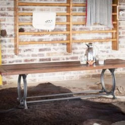 PIB Bancs Banc En Teck Ancien Marron -Bancs Soldes banc en teck ancien marron 4