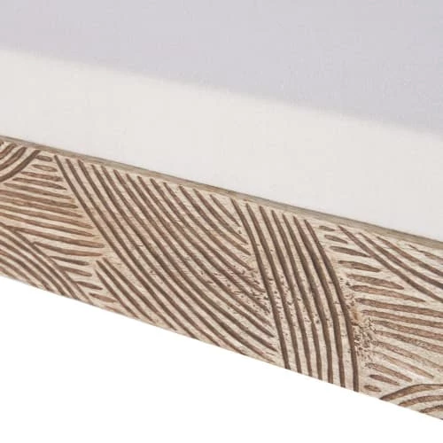 Maisons Du Monde Bancs Banc En Tissu écru Et En Bois De Manguier Gravé 5 Maisons Du Monde Bancs Banc En Tissu écru Et En Bois De Manguier Gravé – Image 3