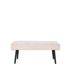 House Nordic Bancs Banc En Velours Côtelé L100cm Taupe -Bancs Soldes banc en velours cotele l100cm blanc casse 4