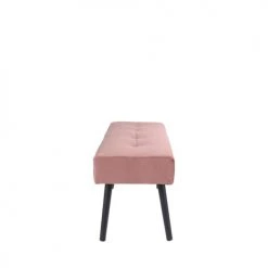 House Nordic Bancs Banc En Velours L100cm Rose -Bancs Soldes banc en velours l100cm rose 3