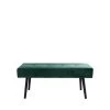 House Nordic Bancs Banc En Velours L100cm Vert -Bancs Soldes banc en velours l100cm vert