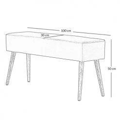 Zago Bancs Banc En Velours Moutarde Et Pieds Bois Naturel Scandinave -Bancs Soldes banc en velours moutarde et pieds bois naturel scandinave 4