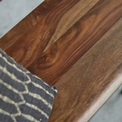 Tikamoon Bancs Banc Haut En Palissandre Massif Et Métal -Bancs Soldes banc haut en palissandre massif et metal 2