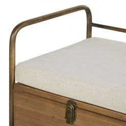 Maisons Du Monde Bancs Banc Marron Et Métal Doré Avec Coffre Et Coussin écru 9 Maisons Du Monde Bancs Banc Marron Et Métal Doré Avec Coffre Et Coussin écru -Bancs Soldes banc marron et metal dore avec coffre et coussin ecru 1000 13 9 222475 3