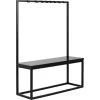 Custom Form Bancs Banc Métal Noir Et Assise Noire L41cm -Bancs Soldes banc metal noir et assise noire l41cm
