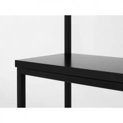 Custom Form Bancs Banc Métal Noir Et Assise Noire L41cm -Bancs Soldes banc metal noir et assise noire l41cm 4