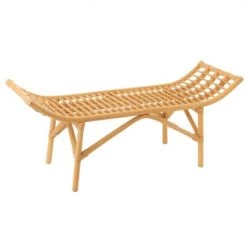Meubles & Design Bancs Banc Moderne 120cm En Rotin Naturel