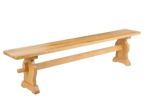 Hellin Bancs Banc Monastère 4 Places En Bois De Chêne Massif L195 4 Hellin Bancs Banc Monastère 4 Places En Bois De Chêne Massif L195 – Image 2