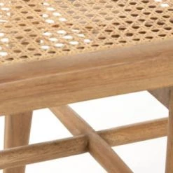 Hellin Bancs Banc Pour Deux Personnes En Bois Et En Cannage -Bancs Soldes banc pour deux personnes en bois et en cannage 2