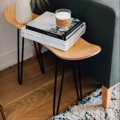 Woodstache Bancs Banc Skate En Bois Noir L81 Cm H47 Cm -Bancs Soldes banc skate en bois noir l81 cm h47 cm 2