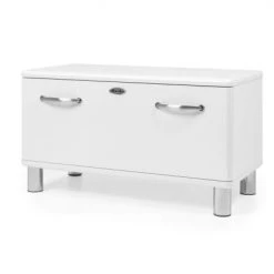 Meubles & Design Bancs Banc Style Vintage Avec Placard Blanc