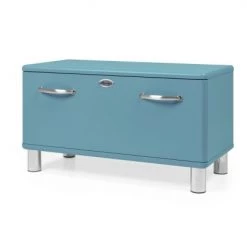 Meubles & Design Bancs Banc Style Vintage Avec Placard Bleu