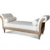PIB Bancs Banquette 2 Places En Tissu Blanc -Bancs Soldes banquette 2 places en tissu blanc