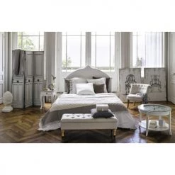 Maisons Du Monde Bancs Banquette Coffre à Roulettes En Coton Coloris Lin -Bancs Soldes banquette coffre a roulettes en coton coloris lin 1000 1 0 146575 4