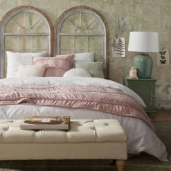 Maisons Du Monde Bancs Banquette Coffre à Roulettes En Coton Coloris Lin -Bancs Soldes banquette coffre a roulettes en coton coloris lin 1000 1 0 146575 8