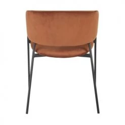 Maisons Du Monde Chaises De Bureau Chaise Avec Accoudoirs En Velours Orange écureuil -Bancs Soldes chaise avec accoudoirs en velours orange ecureuil 1000 5 35 209955 3