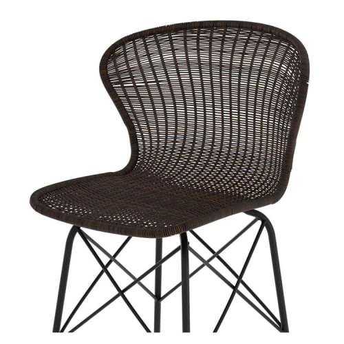 Rendez Vous Déco Chaises Et Tabourets De Bar Chaise De Bar 63 Cm En Résine Tressée Marron (lot De 2) 4 Rendez Vous Déco Chaises Et Tabourets De Bar Chaise De Bar 63 Cm En Résine Tressée Marron (lot De 2) – Image 2