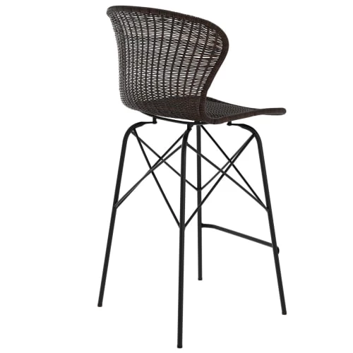 Rendez Vous Déco Chaises Et Tabourets De Bar Chaise De Bar 63 Cm En Résine Tressée Marron (lot De 2) 8 Rendez Vous Déco Chaises Et Tabourets De Bar Chaise De Bar 63 Cm En Résine Tressée Marron (lot De 2) – Image 6