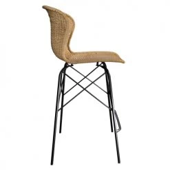 Rendez Vous Déco Chaises Et Tabourets De Bar Chaise De Bar 63 Cm En Résine Tressée Naturelle (lot De 2) -Bancs Soldes chaise de bar 63 cm en resine tressee naturelle lot de 2 5