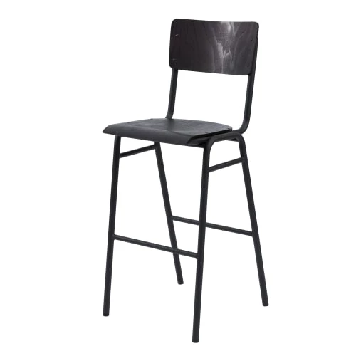 Rendez Vous Déco Chaises Et Tabourets De Bar Chaise De Bar 75 Cm En Bois Noir (lot De 2) 4 Rendez Vous Déco Chaises Et Tabourets De Bar Chaise De Bar 75 Cm En Bois Noir (lot De 2) – Image 2