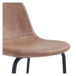 Rendez Vous Déco Chaises Et Tabourets De Bar Chaise De Bar 75 Cm En Cuir Synthétique Marron Clair (x2) 10 Rendez Vous Déco Chaises Et Tabourets De Bar Chaise De Bar 75 Cm En Cuir Synthétique Marron Clair (x2) -Bancs Soldes chaise de bar 75 cm en cuir synthetique marron clair x2 2